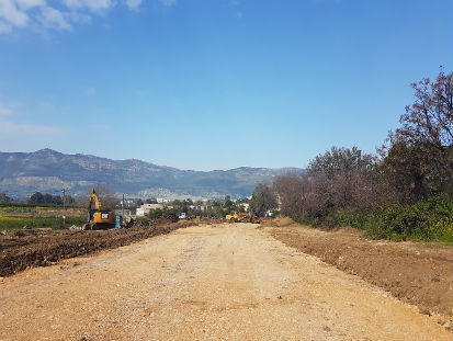 פיתוח תשתיות בהגושרים. צילום אביב לשם