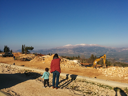 בנייה במנרה. צילום: יאיר שינברג