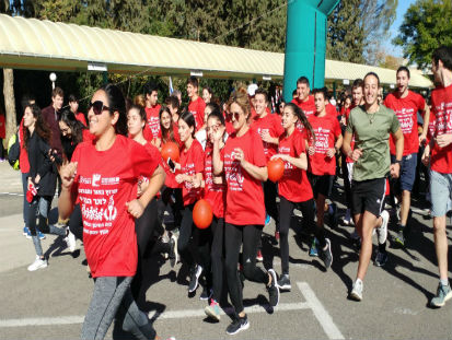 מרוץ האור והגבורה, בי"ס עמק החולה. צילום: אביב לשם