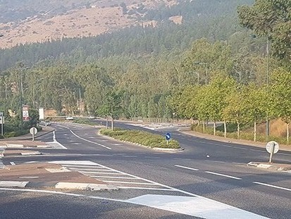 צומת ביג קרית שמונה. צילום: אביב לשם