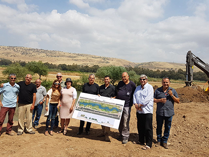 עבודות פיתוח בתעלה המזרחית. צילום: אביב לשם